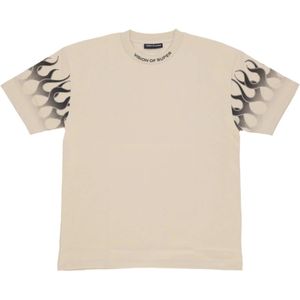 Vision OF Super, Heren, Tops, Beige, Maat: XL Lame,