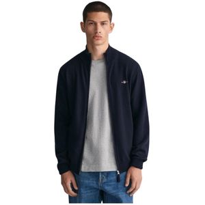 Gant, Heren, Truien, Blauw, Maat: S Wol,