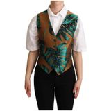 Dolce & Gabbana - Tropische Bladprint - Bodywarmer - Veelkleurig - Dames