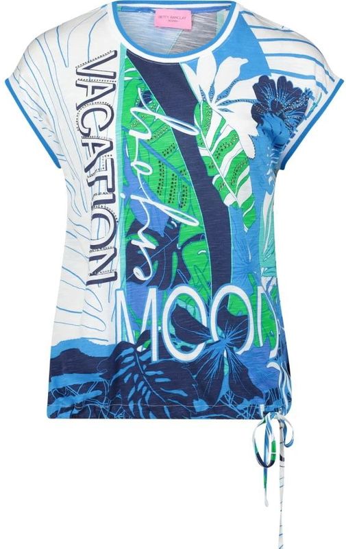 Betty Barclay - Bloemenprint Shirt - Veelkleurig - Glitterstenen