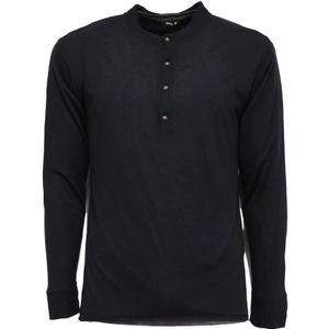 Officina36, Heren, Tops, Grijs, Maat: S Katoen,