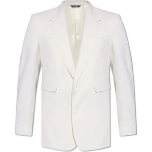 Dolce & Gabbana, Heren, Jassen, Beige, Maat: L Wol,