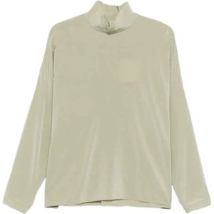 Tibi, Dames, Tops, Groen, Maat: S Denim,