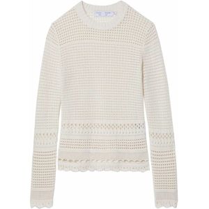 Proenza Schouler, Dames, Truien, Wit, Maat: XS Katoen,