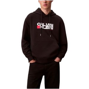 Calvin Klein Jeans Sweatshirt  rood / zwart / wit