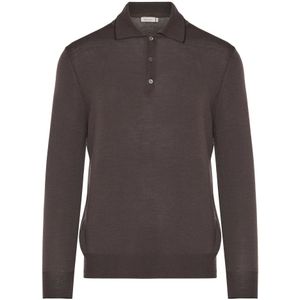Canali, Heren, Truien, Bruin, Maat: 3XL Wol,