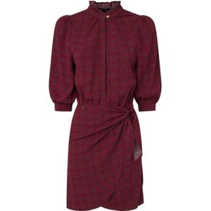 Pepe Jeans, Dames, Jurken, Rood, Maat: XS Viscose,