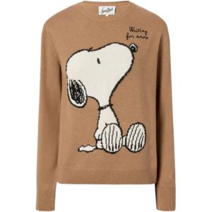 MC2 Saint Barth - New Queen - Dames Trui - Bruin - Wol