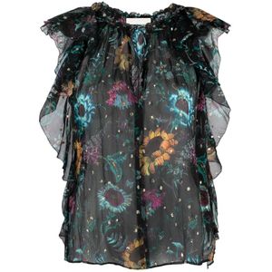 Ulla Johnson, Dames, Blouses & Shirts, Veelkleurig, Maat: XS Zijde,