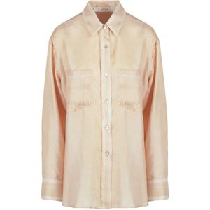 Jucca, Dames, Blouses & Shirts, Oranje, Maat: L Zijde,