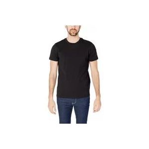 Peuterey Heren T-Shirt Lente/Zomer Collectie , Black , Heren , Maat: L