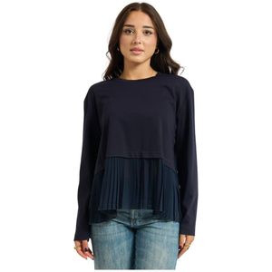 Jijil, Dames, Tops, Blauw, Maat: 2XS Katoen,