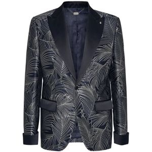 Billionaire, Heren, Jassen, Zwart, Maat: 2XL Satijn,