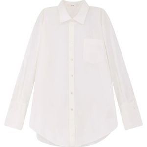 The Row, Dames, Blouses & Shirts, Wit, Maat: 2XS Katoen,