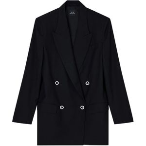 AIX Armani Exchange - XW001283AF16158UC001 - Oversized Blazer - Zwart - Polyester