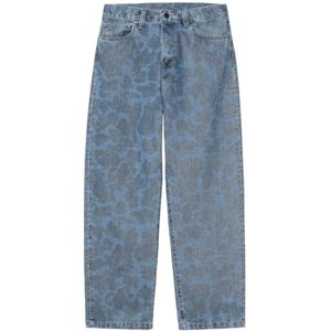 Carhartt Wip, Heren, Jeans, Blauw, Maat: W33 Katoen,