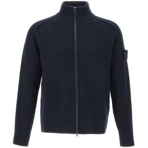 Stone Island, Heren, Truien, Blauw, Maat: L