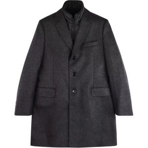 Fay, Heren, Mantels, Grijs, Maat: M Wol,