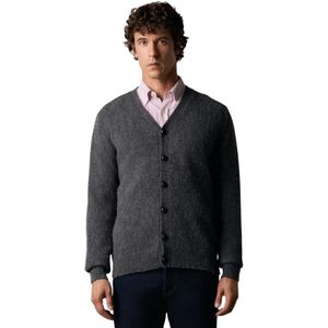 Brooks Brothers, Heren, Truien, Grijs, Maat: M Wol,