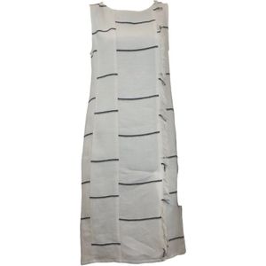 Antonelli Firenze, Dames, Jurken, Grijs, Maat: M Linnen,