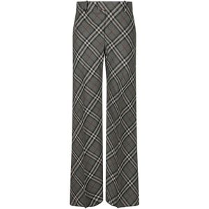 Burberry, Dames, Broeken, Veelkleurig, Maat: XS Wol,