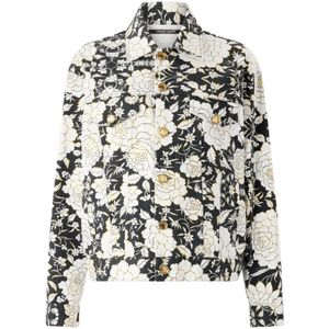 Roberto Cavalli, Dames, Jassen, Zwart, Maat: 2XS Denim,