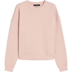 Weekend Max Mara, Dames, Sweatshirts & Hoodies, Roze, Maat: XS Katoen,