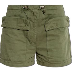 Diesel, Dames, Korte broeken, Groen, Maat: 3XS Katoen,