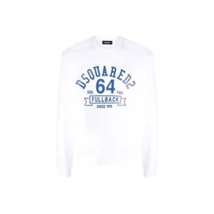 Dsquared2 Witte Dsquared Sweater , White , Heren , Maat: XL