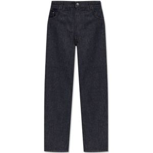 Moncler, Heren, Jeans, Blauw, Maat: S Katoen,