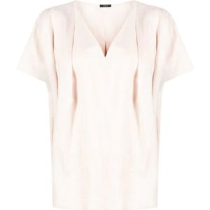 Joseph, Dames, Blouses & Shirts, Beige, Maat: XS Katoen,