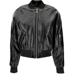 Versace Jeans Couture, Dames, Jassen, Zwart, Maat: XS