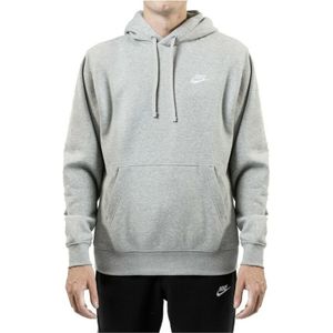 Nike Grijze Fleece Hoodie , Gray , Heren , Maat: XL