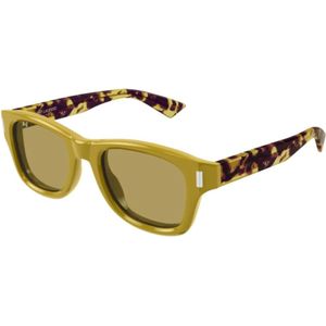 Saint Laurent - Sneakers - Beige - Leer - Vetersluiting - Normale Pasvorm