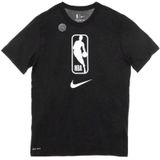 Nike NBA Logo Zwart/Wit T-shirt , Black , Heren , Maat: L