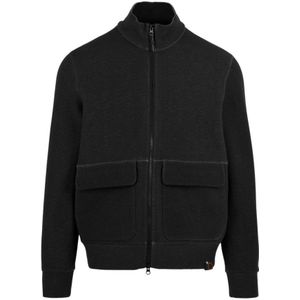 Aspesi, Heren, Sweatshirts & Hoodies, Zwart, Maat: XL