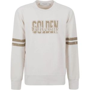 Golden Goose, Heren, Sweatshirts & Hoodies, Wit, Maat: XL Katoen,