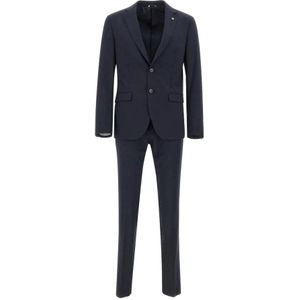 Manuel Ritz, Heren, Pakken, Blauw, Maat: XL