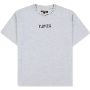 Pleasures, Heren, Tops, Grijs, Maat: L Katoen,