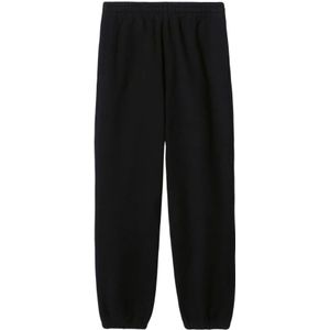 Burberry Geruite Print Jersey Fleece Broek , Black , Heren , Maat: L