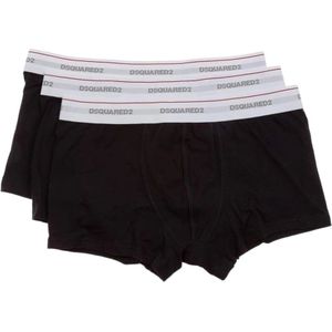 Dsquared2, Heren, Ondergoed, Zwart, Maat: 2XL Zijde,