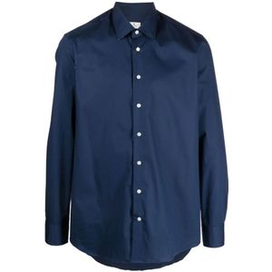 Etro, Heren, Overhemden, Blauw, Maat: M Katoen,