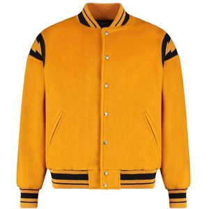 Rhude, Heren, Jassen, Oranje, Maat: M Wol,