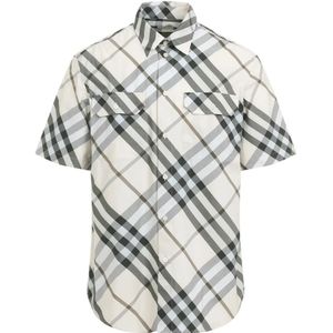 Burberry, Heren, Overhemden, Veelkleurig, Maat: S Katoen,