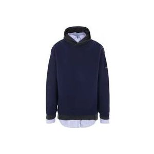 Balenciaga Blauwe Gelaagde Trompe-loeil Sweater , Blue , Heren , Maat: S