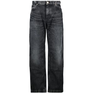 Versace, Heren, Jeans, Zwart, Maat: W32 Denim,
