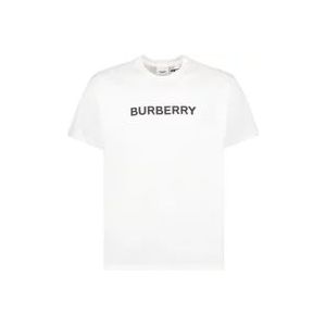 Burberry Logo Print T-Shirt , White , Heren , Maat: L