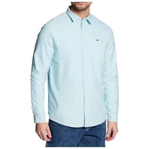 Tommy Hilfiger, Heren, Overhemden, Blauw, Maat: S Katoen,