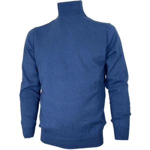 Cashmere Company, Heren, Truien, Blauw, Maat: M Katoen,