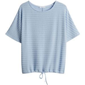 Opus - Saronji - T-shirt - Lichtblauw - 66% Polyester, 32% Viscose, 2% Elasthaan